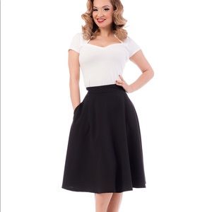 Steady Clothing black circle skirt